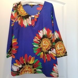 Milano A-line Flower Top with metal decoration L